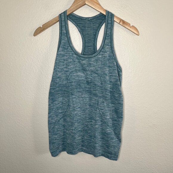 Lululemon Athletica Racerback Swiftly Tank Top Size 6 heather blue - Picture 8 of 8